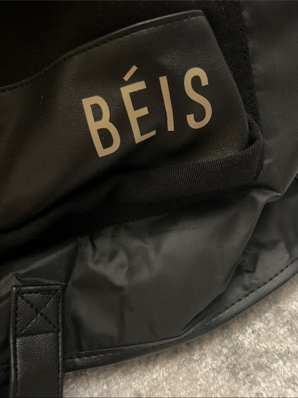 BEIS Black Garment Bag with Front Travel Pouch - Picture 4 of 7